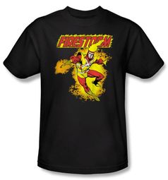 Firestorm T-shirt - DC Comics Adult Black Tee