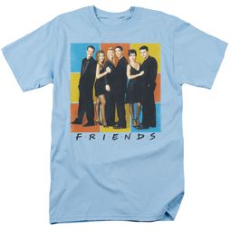 Friends "Flock of Friends" Adult T-shirt - Light Blue