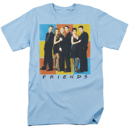 Friends "Flock of Friends" Adult T-shirt - Light Blue
