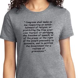 First Amendment Ladies Shirts