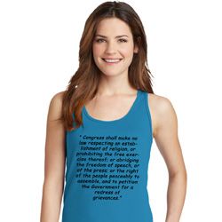 First Amendment Ladies Tank Top
