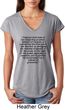 First Amendment Ladies Tri Blend V-Neck Shirt
