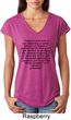 First Amendment Ladies Tri Blend V-Neck Shirt