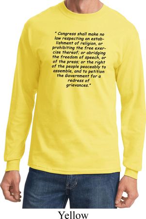First Amendment Long Sleeve Shirt