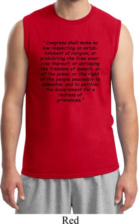 First Amendment Mens Muscle Shirt