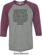 First Amendment Mens Raglan Shirt