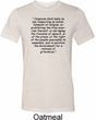 First Amendment Mens Tri Blend Crewneck Shirt