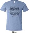First Amendment Mens Tri Blend V-neck Shirt