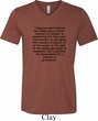 First Amendment Mens Tri Blend V-neck Shirt