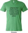 First Amendment Mens Tri Blend V-neck Shirt