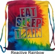 Fitness Bag Eat Sleep Train Tie Dye Bag