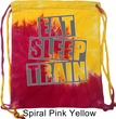 Fitness Bag Eat Sleep Train Tie Dye Bag