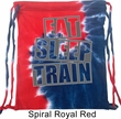Fitness Bag Eat Sleep Train Tie Dye Bag