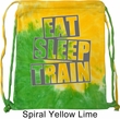 Fitness Bag Eat Sleep Train Tie Dye Bag