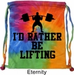 Fitness Bag I Rather Be Lifting Tie Dye Gym Bag