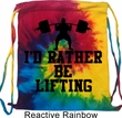 Fitness Bag I Rather Be Lifting Tie Dye Gym Bag