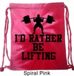 Fitness Bag I Rather Be Lifting Tie Dye Gym Bag