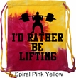 Fitness Bag I Rather Be Lifting Tie Dye Gym Bag