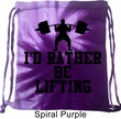 Fitness Bag I Rather Be Lifting Tie Dye Gym Bag