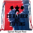 Fitness Bag I Rather Be Lifting Tie Dye Gym Bag