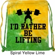 Fitness Bag I Rather Be Lifting Tie Dye Gym Bag