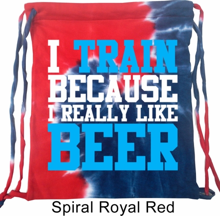 Fitness Bag I Train For Beer Tie Dye Bag