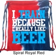 Fitness Bag I Train For Beer Tie Dye Bag