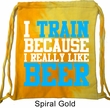Fitness Bag I Train For Beer Tie Dye Bag