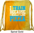 Fitness Bag I Train For Pizza Tie Dye Bag