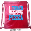 Fitness Bag I Train For Pizza Tie Dye Bag