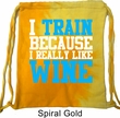 Fitness Bag I Train For Wine Tie Dye Gym Bag