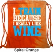 Fitness Bag I Train For Wine Tie Dye Gym Bag