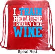 Fitness Bag I Train For Wine Tie Dye Gym Bag