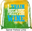 Fitness Bag I Train For Wine Tie Dye Gym Bag