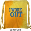 Fitness Bag I Work Out Tie Dye Bag