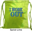 Fitness Bag I Work Out Tie Dye Bag