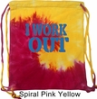 Fitness Bag I Work Out Tie Dye Bag