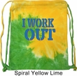 Fitness Bag I Work Out Tie Dye Bag