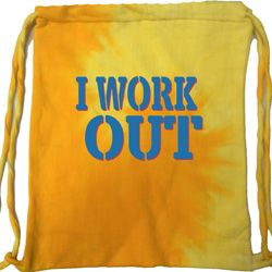 Fitness Bag I Work Out Tie Dye Bag Fitness Bag I Work Out Tie Dye Bag