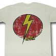 Flash Gordon Shirt Flash Bolt Adult Dirty White Tee T-Shirt
