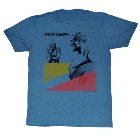Flash Gordon Shirt His Adversary Ming Blue Heather T-Shirt