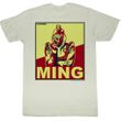 Flash Gordon Shirt Ming Adult Dirty White Tee T-Shirt