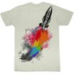 Flash Gordon Shirt Rocket Adult Dirty White Tee T-Shirt