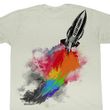Flash Gordon Shirt Rocket Adult Dirty White Tee T-Shirt