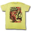 Flash Gordon Shirt To The Stars Adult Yellow Tee T-Shirt