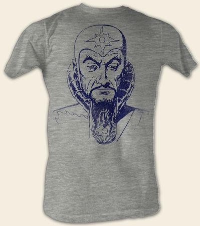 Flash Gordon T-Shirt - Ming Mug Adult Gray Heather Tee Shirt
