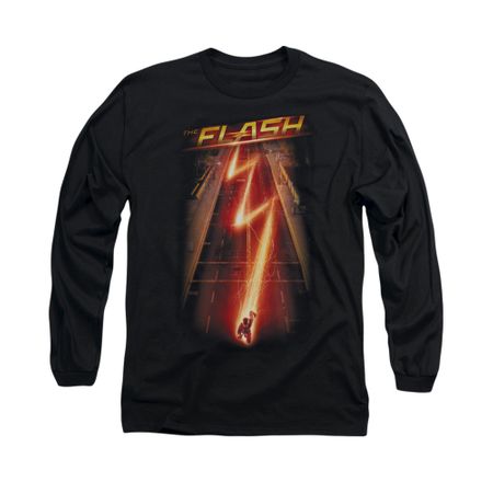 Flash Shirt Lightning Bolt Long Sleeve Black Tee T-Shirt