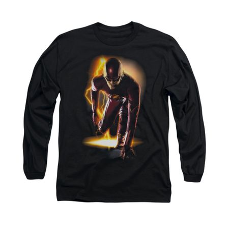 Flash Shirt Ready Long Sleeve Black Tee T-Shirt