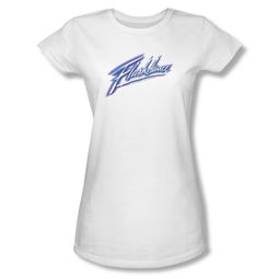 Flashdance Shirt Juniors Logo White Tee T-Shirt