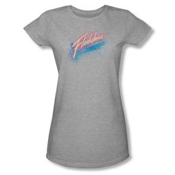 Flashdance Shirt Juniors Spray Logo Athletic Heather Tee T-Shirt